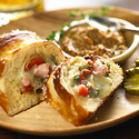 Wisconsin Fontina-Stuffed Pretzel Bread
