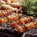 Idaho Potato and Salmon Shish Kebob